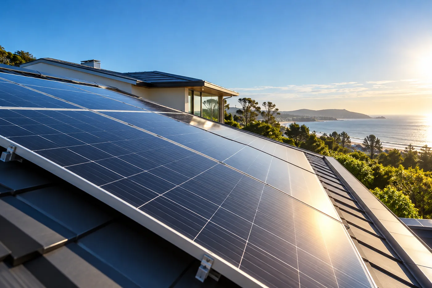 Solar panels: AI-generated category illustration, not a specific product